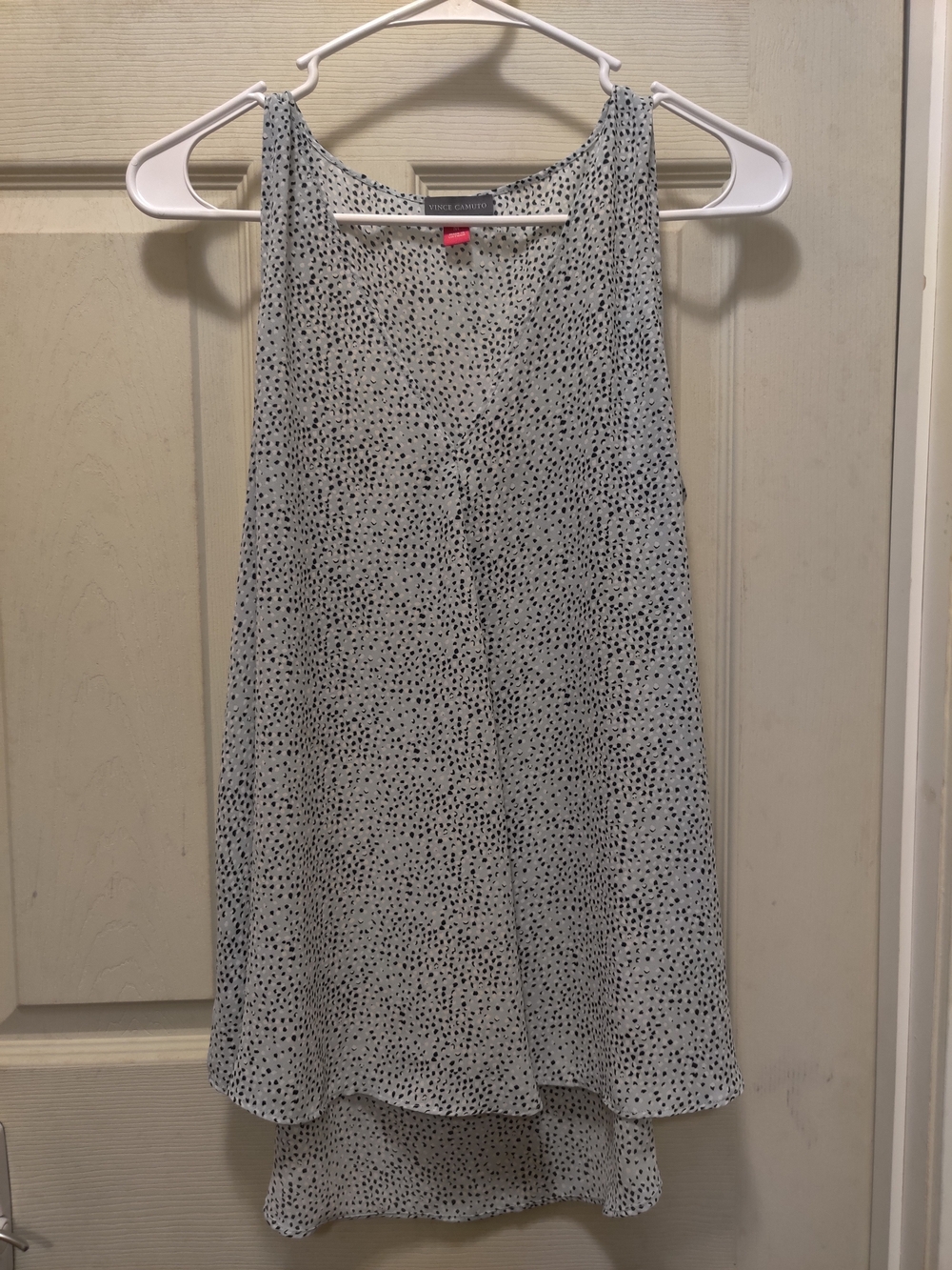 Vince Camuto Dot Print Sleeveless Tank